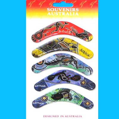 Resin Magnets Boomerang 5-Pack